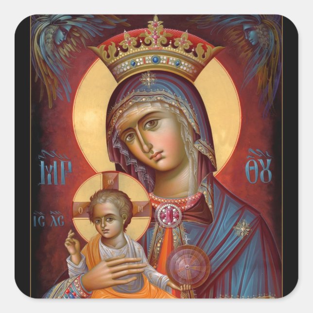 Sticker Carré Mary - THEOTOKOS (Devant)