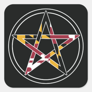 Sticker Carré Maryland Pagan transparent