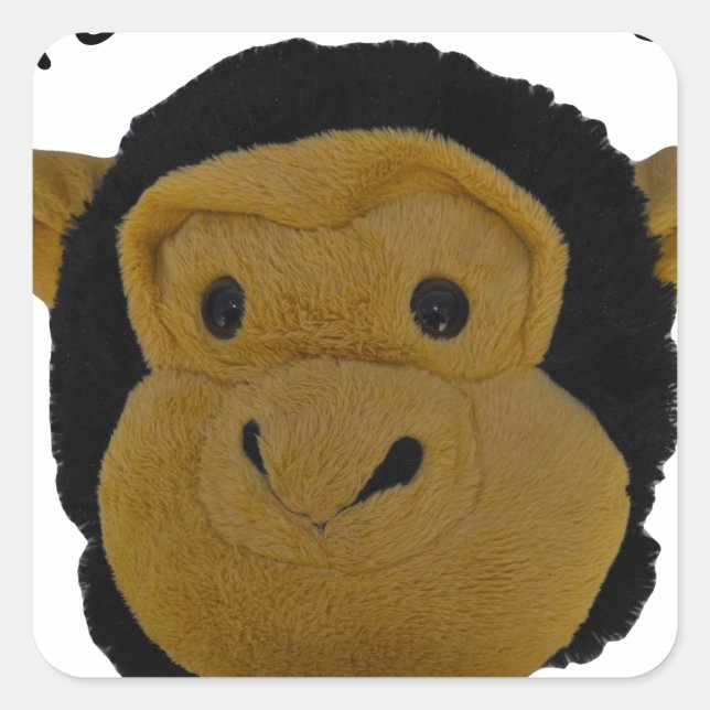 Sticker Carré Mascotte d'équipe (Devant)