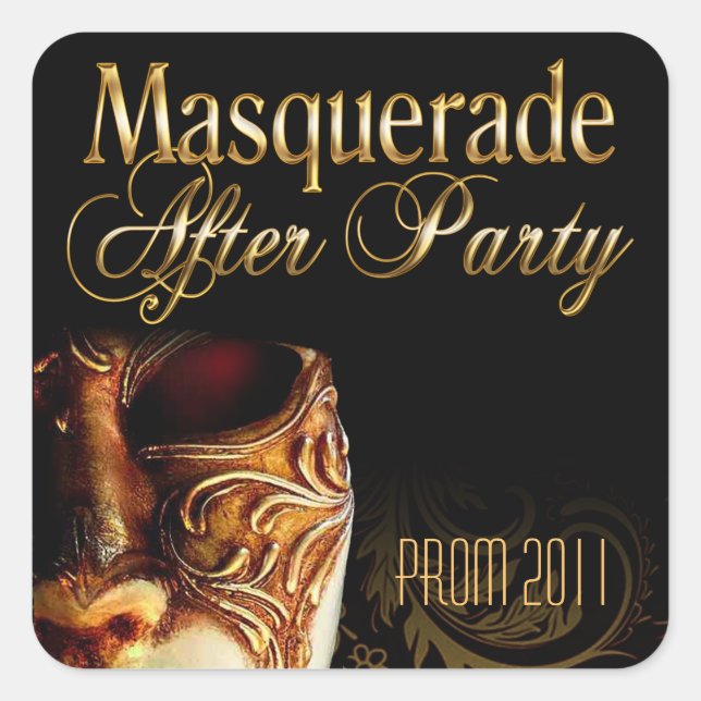 Sticker Carré Masquerade après le bal de fin de partie 2011 (Devant)