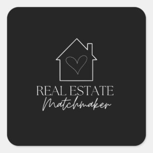 Sticker Carré Matcheuse immobilier