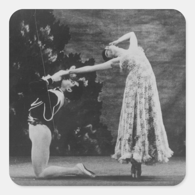 Sticker Carré Maude Lloyd et Hugh Laing (Devant)