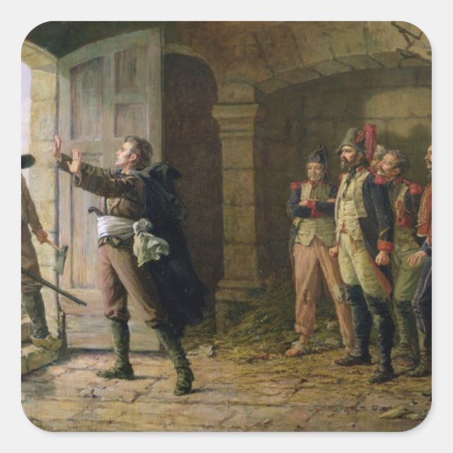 Sticker Carré Maurice Gigost d'Elbee Protéger (Devant)