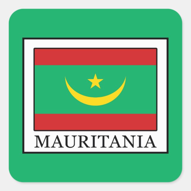 Sticker Carré Mauritanie (Devant)