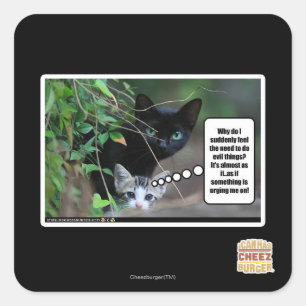 Sticker Carré mauvaises choses