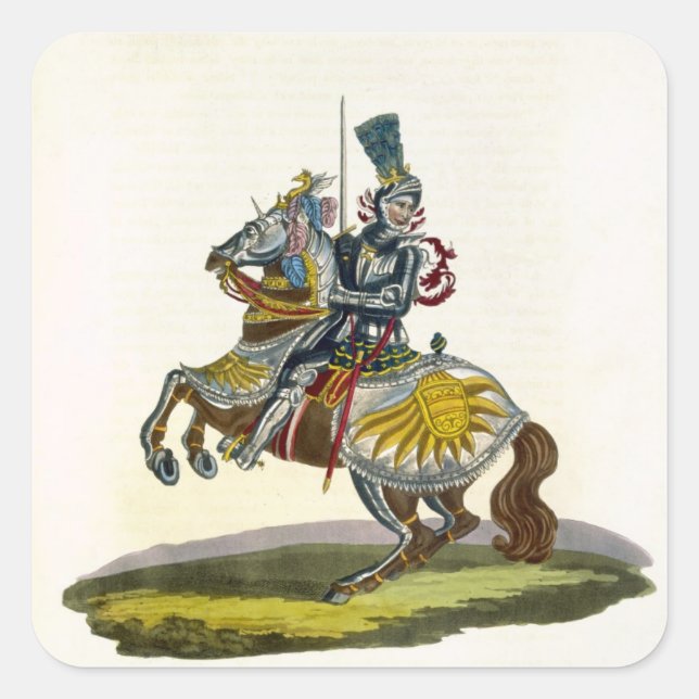Sticker Carré Maximilian I, roi de l'Allemagne et de l'Emper (Devant)