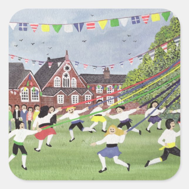 Sticker Carré Maypole Dancing 1991 (Devant)
