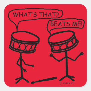 Sticker Carré me bat