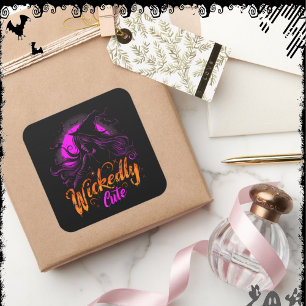 Sticker Carré Méchamment Mignon ExDesigner Halloween