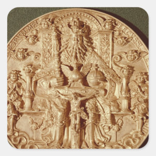 Sticker Carré Médaille de Trinité, refonte de la version origina
