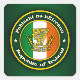 Sticker Carré Médaillon irlandais 2