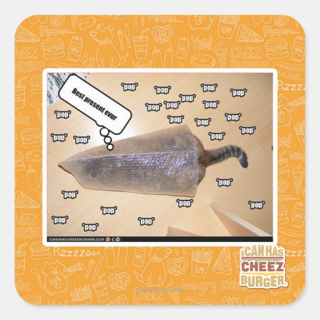 Sticker Carré Meilleur cadeau (Devant)