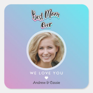 Sticker Carré Meilleure maman jamais