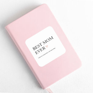 Sticker Carré Meilleure maman jamais   Joyeuse Fête des mères