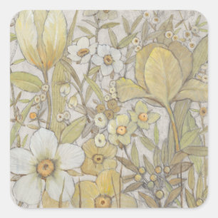 Sticker Carré Mélanger la flore