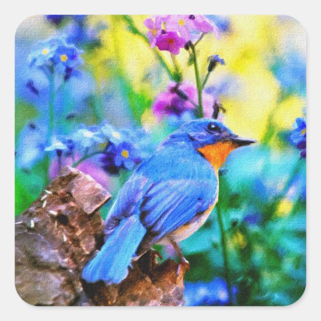 Sticker Carré Melody Meadow (Devant)