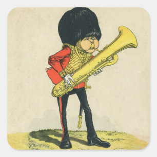 Sticker Carré Membre d'un orchestre des gardes de grenadier