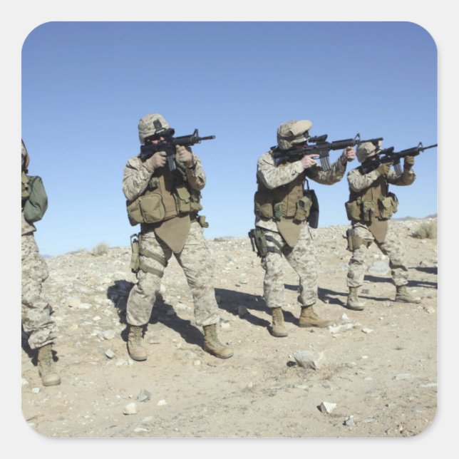 Sticker Carré Membres de l'équipe de transition militaire (Devant)