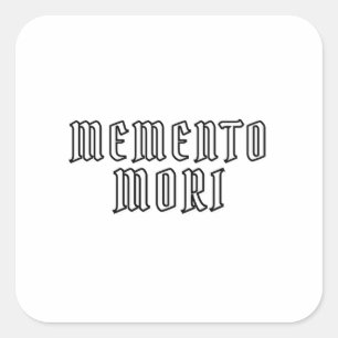 Sticker Carré Memento Mori