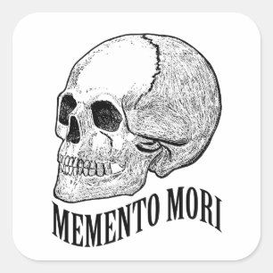 Sticker Carré Memento mori