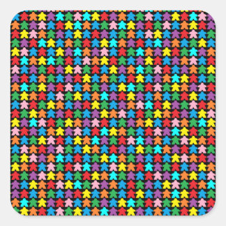 Sticker Carré Mémoires multicolores