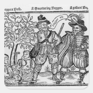 Sticker Carré Mendiants Tous