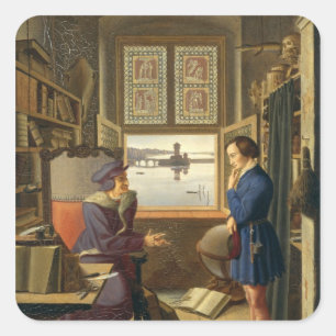 Sticker Carré Mephisto et l'étudiant, 1828