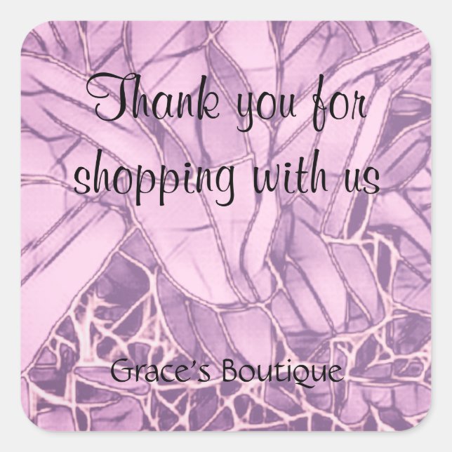 Sticker Carré Merci (Devant)