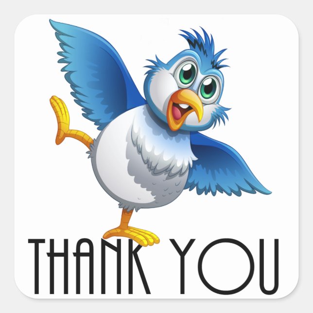 Sticker Carré Merci (Devant)