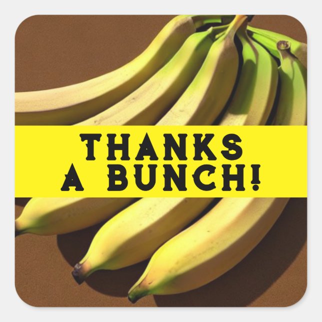 Sticker Carré Merci à un groupe (Devant)