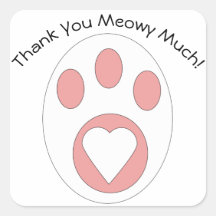 Merci Cat Paw Cute Personnaliser