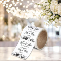 Merci Fleurs Mariage Personnalisé 