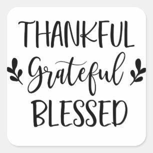 Sticker Carré Merci gracieux béni