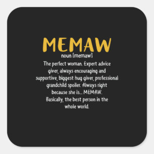 Sticker Carré Mère Art Memaw Définition