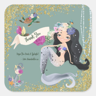 Sticker Carré Mermaids modifiable