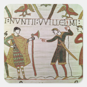 Sticker Carré Messagers de Duke William est venu trouver Comte