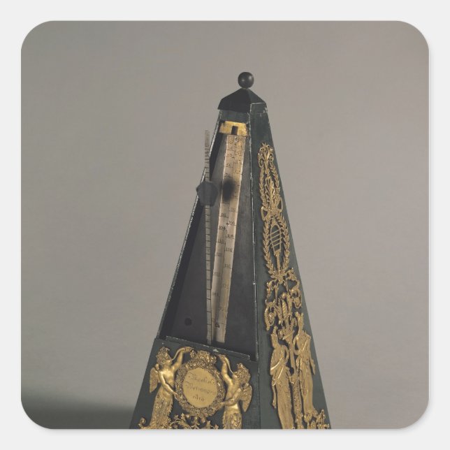 Sticker Carré Métronome pyramidal, 1815 (Devant)
