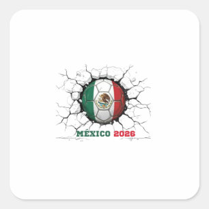 Sticker Carré "Mexique 2026 : Fierté et Passion