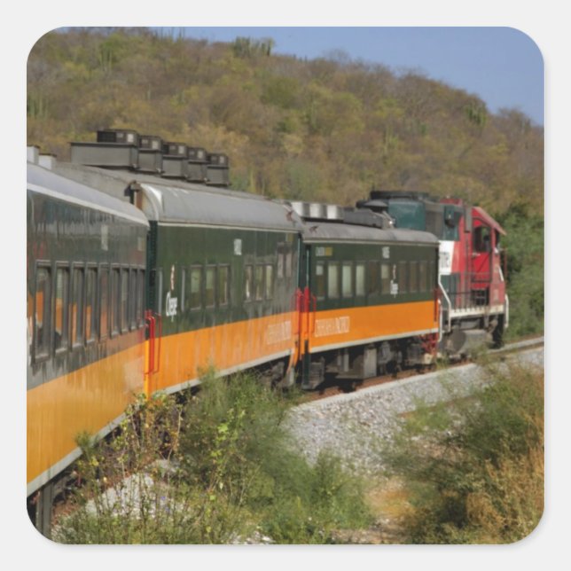 Sticker Carré Mexique, Chihuahua, Copper Canyon. Vues depuis (Devant)