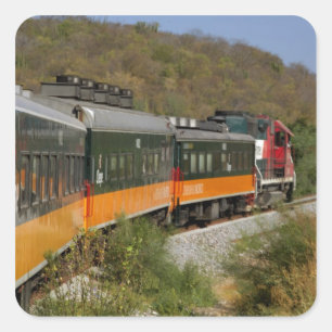 Sticker Carré Mexique, Chihuahua, Copper Canyon. Vues depuis