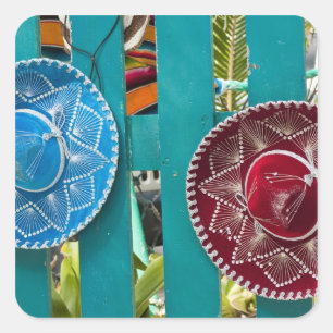 Sticker Carré Mexique, Cozumel. Souvenirs à Isla de Cozumel