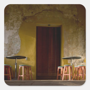 Sticker Carré Mexique, Oaxaca, balcon ensoleillé de l'après-mi