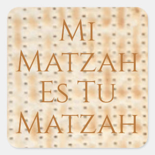 Sticker Carré Mi Matzah Es Tu Matzah Pâque