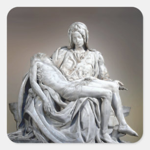 Sticker Carré Michelangelo - La Pieta