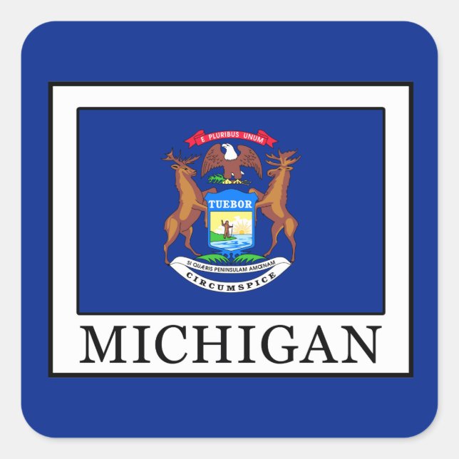 Sticker Carré Michigan (Devant)
