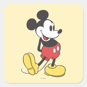 Sticker Carré Mickey classique