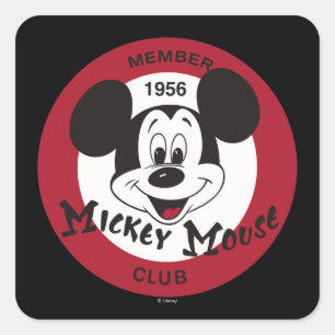Sticker Carré Mickey classique Mickey Mouse Club