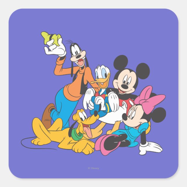 Sticker Carré Mickey & Friends | Aptitude (Devant)