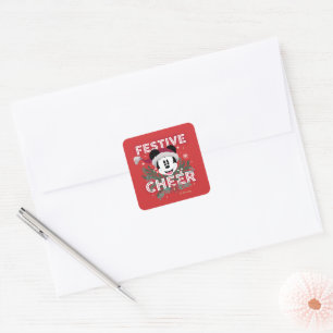 Sticker Carré Mickey Joie festive