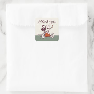 Sticker Carré Mickey Mouse Adventure Attend le Merci